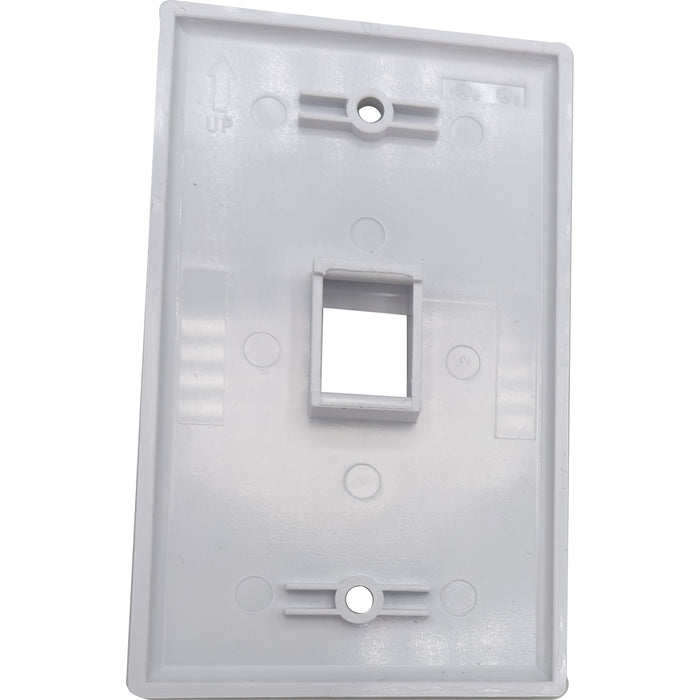 1002 Single Gang RJ 45 Wall Plate