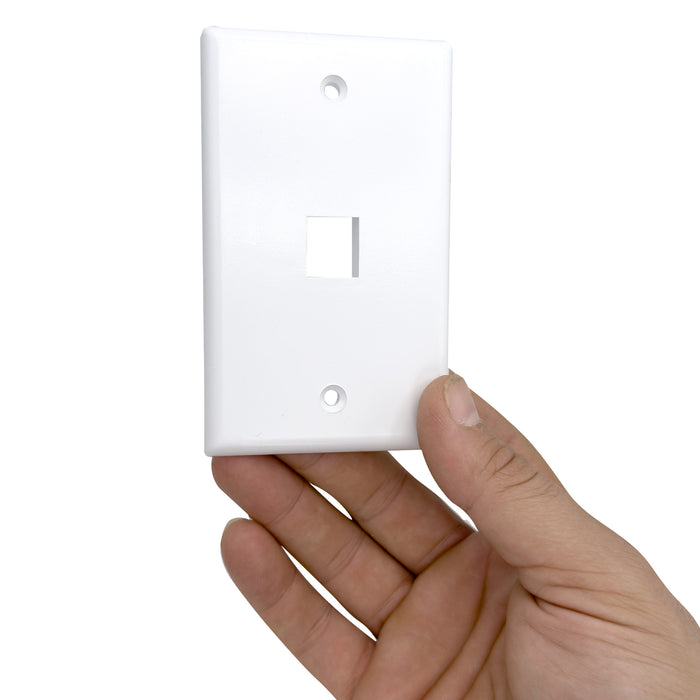 1002 Single Gang RJ 45 Wall Plate