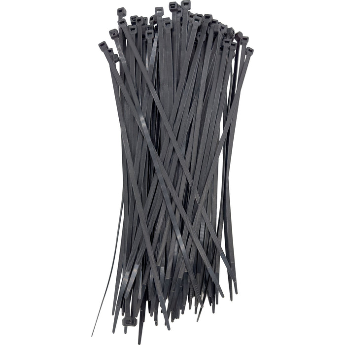 1007 100Pk UV Resistant 50 lb Black Cable Zip Ties