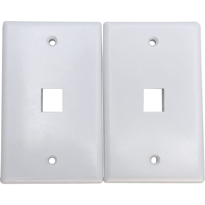 1002 Single Gang RJ 45 Wall Plate