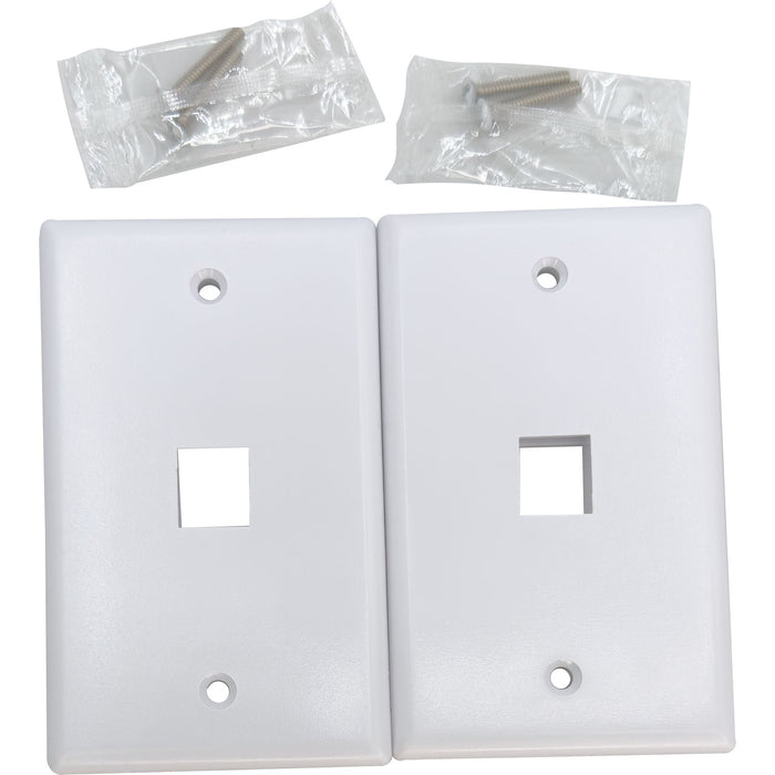 1002 Single Gang RJ 45 Wall Plate