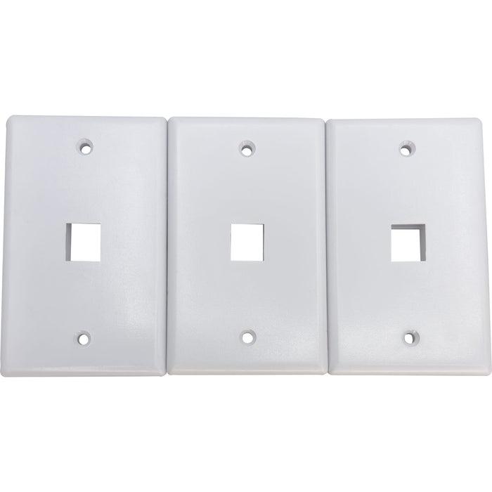 1002 Single Gang RJ 45 Wall Plate
