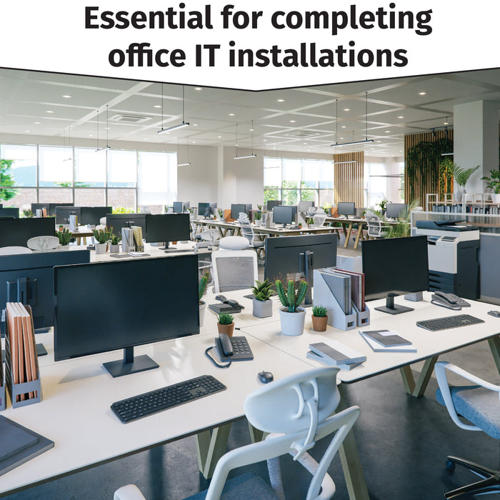 1251 Single Gang one port White Gloss Combo Kit