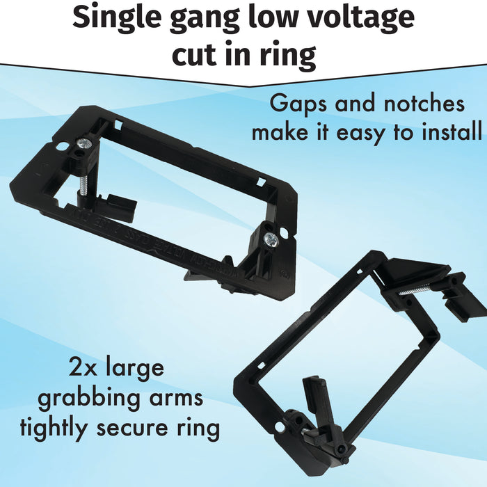 1251 Single Gang one port White Gloss Combo Kit