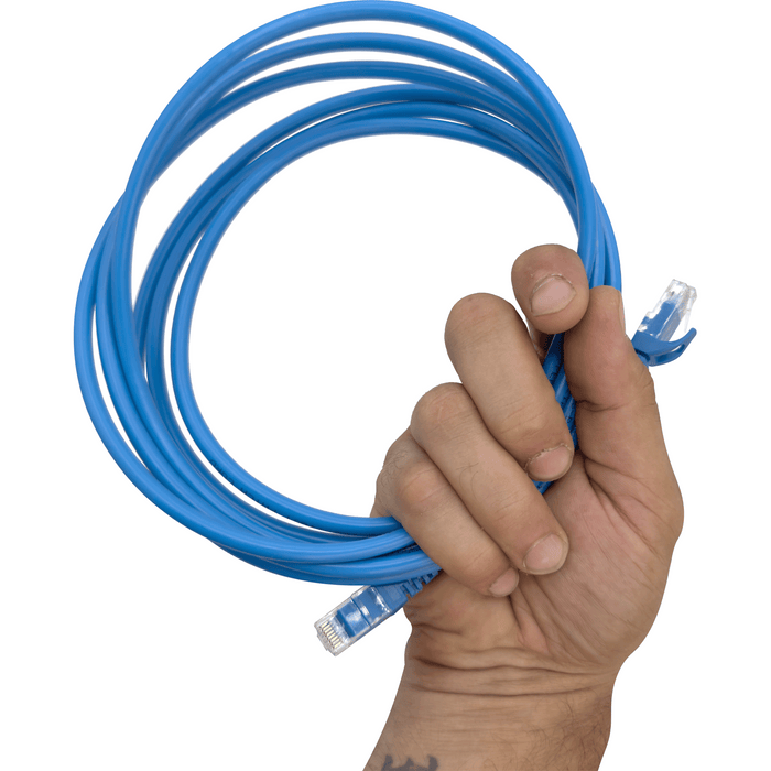 2053 Cat 6 Patch Cable Blue Sturdy Boot 26 AWG 3 Meter