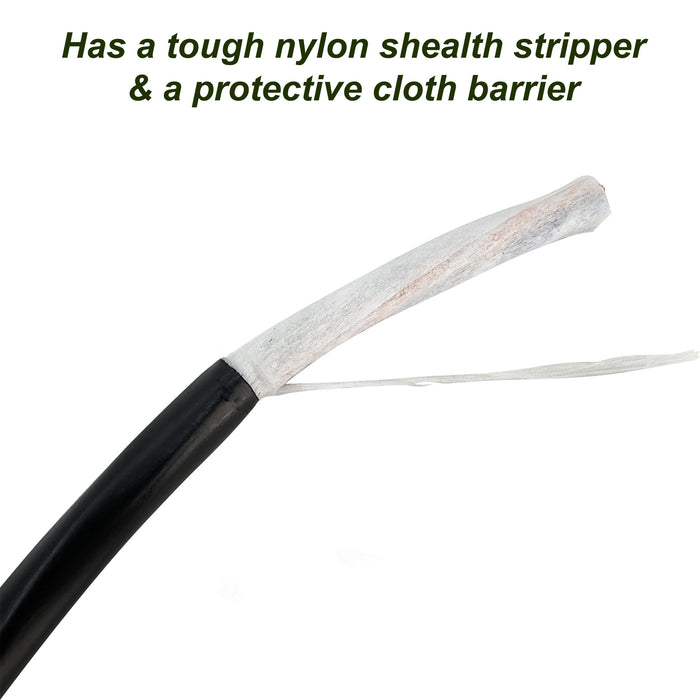 2100 Cat6 BC Outdoor Direct Burial ETL CMX Cable Black