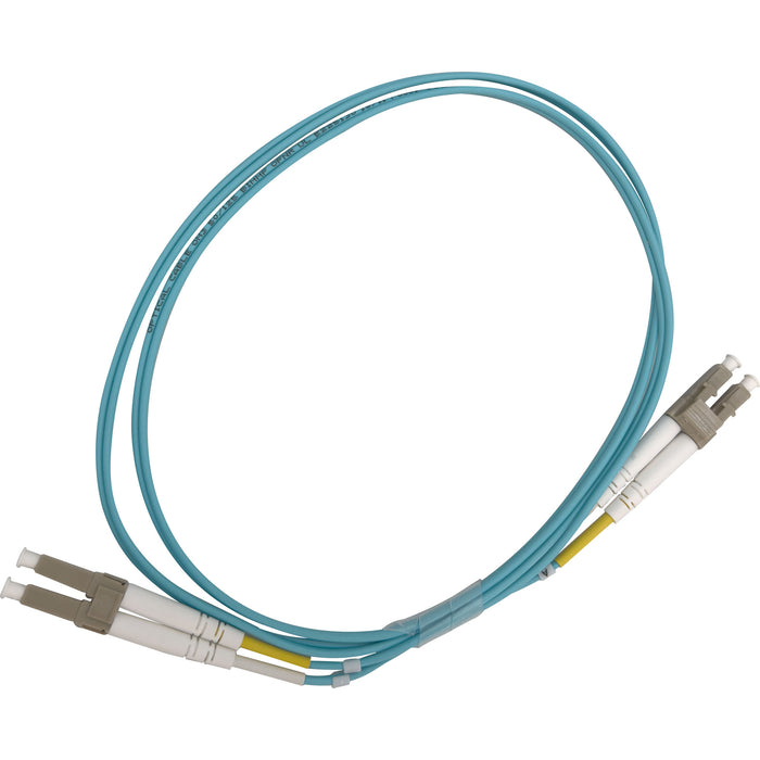 5001 50 125 OM3 Multimode LC UPC Duplex Fiber Patch Cable Light Blue