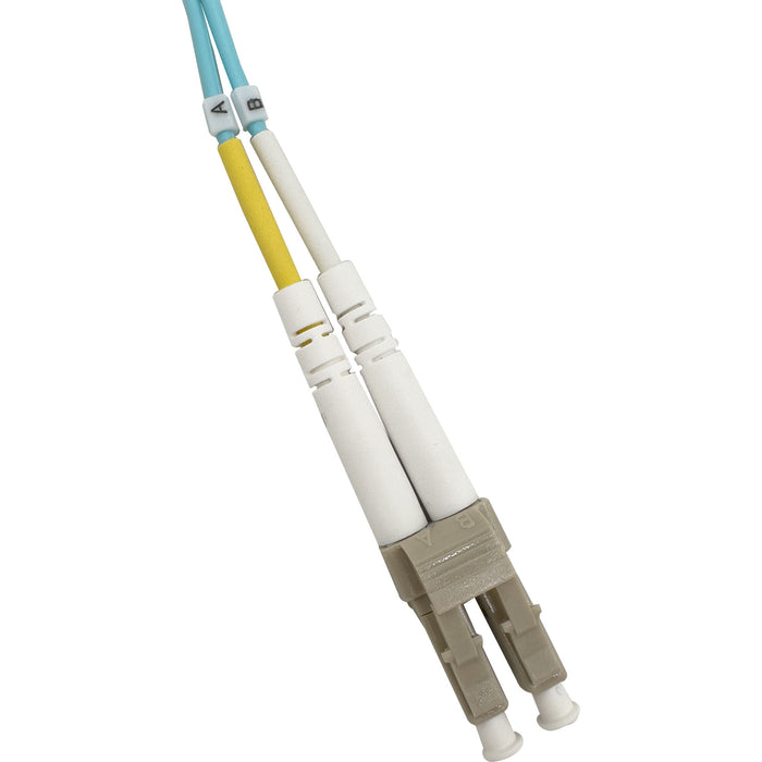 5001 50 125 OM3 Multimode LC UPC Duplex Fiber Patch Cable Light Blue