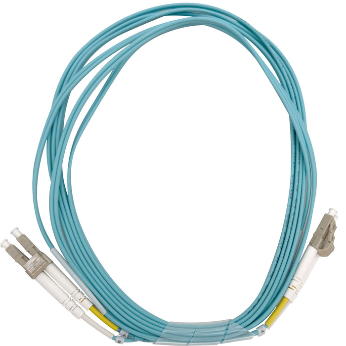 5001 50 125 OM3 Multimode LC UPC Duplex Fiber Patch Cable Light Blue