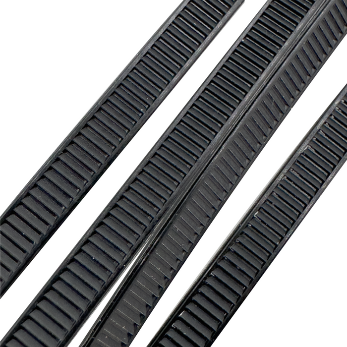 1007 100Pk UV Resistant 50 lb Black Cable Zip Ties