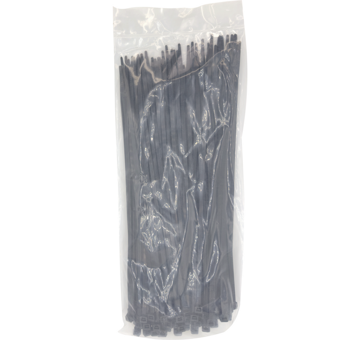1007 100Pk UV Resistant 50 lb Black Cable Zip Ties