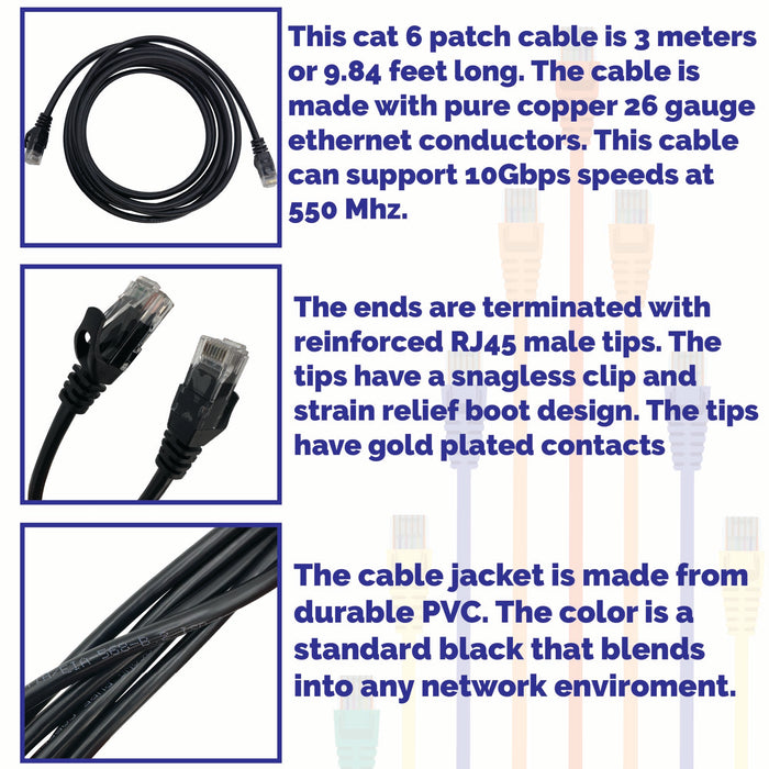 2053 Cat 6 Gaming Patch Cable