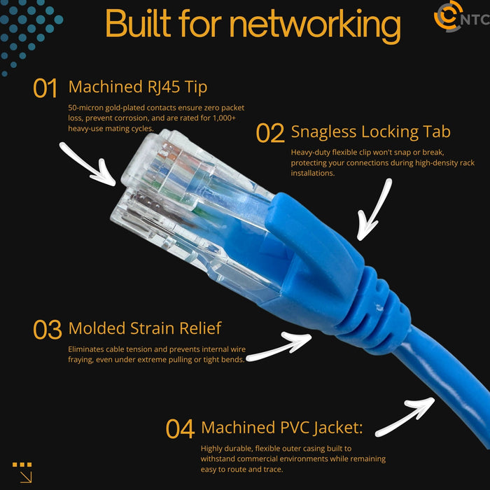 2010 Cat 6 Patch Cable Light Blue