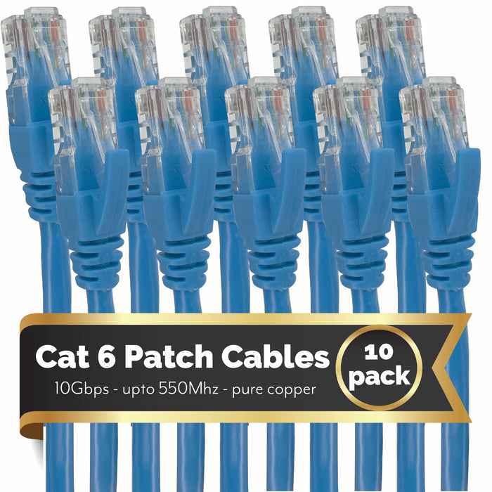 2010 Cat 6 Patch Cable Light Blue